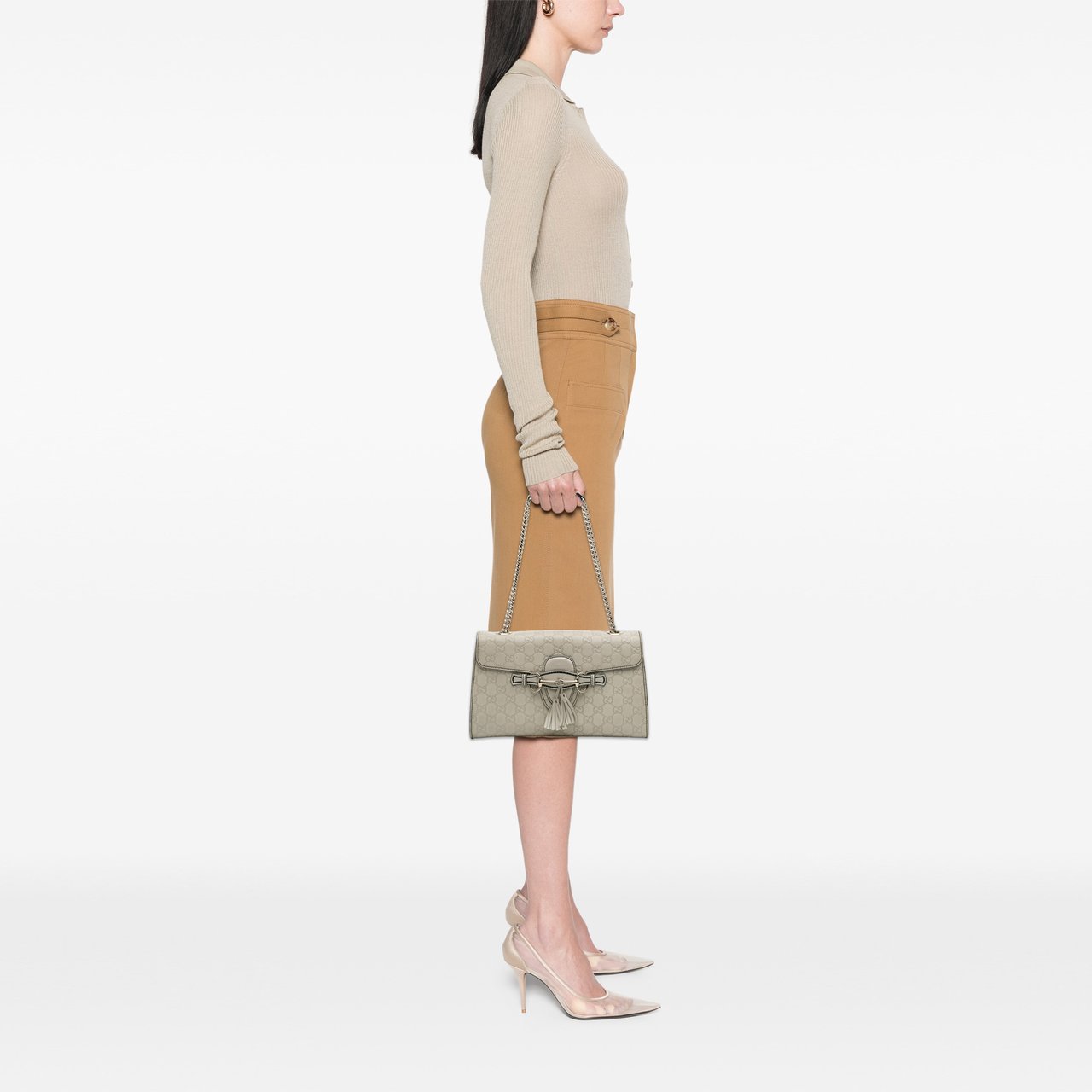 Gucci Medium Guccissima Emily Shoulder Bag Wit