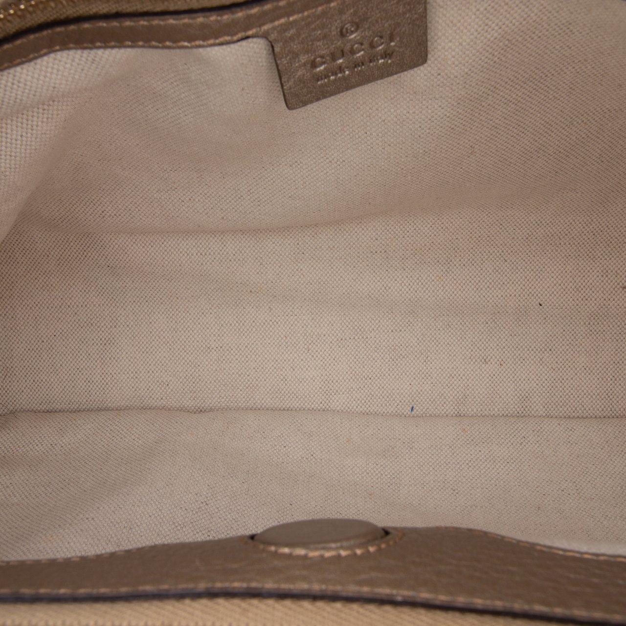 Gucci Medium Calfskin Bamboo Shopper Satchel Goud