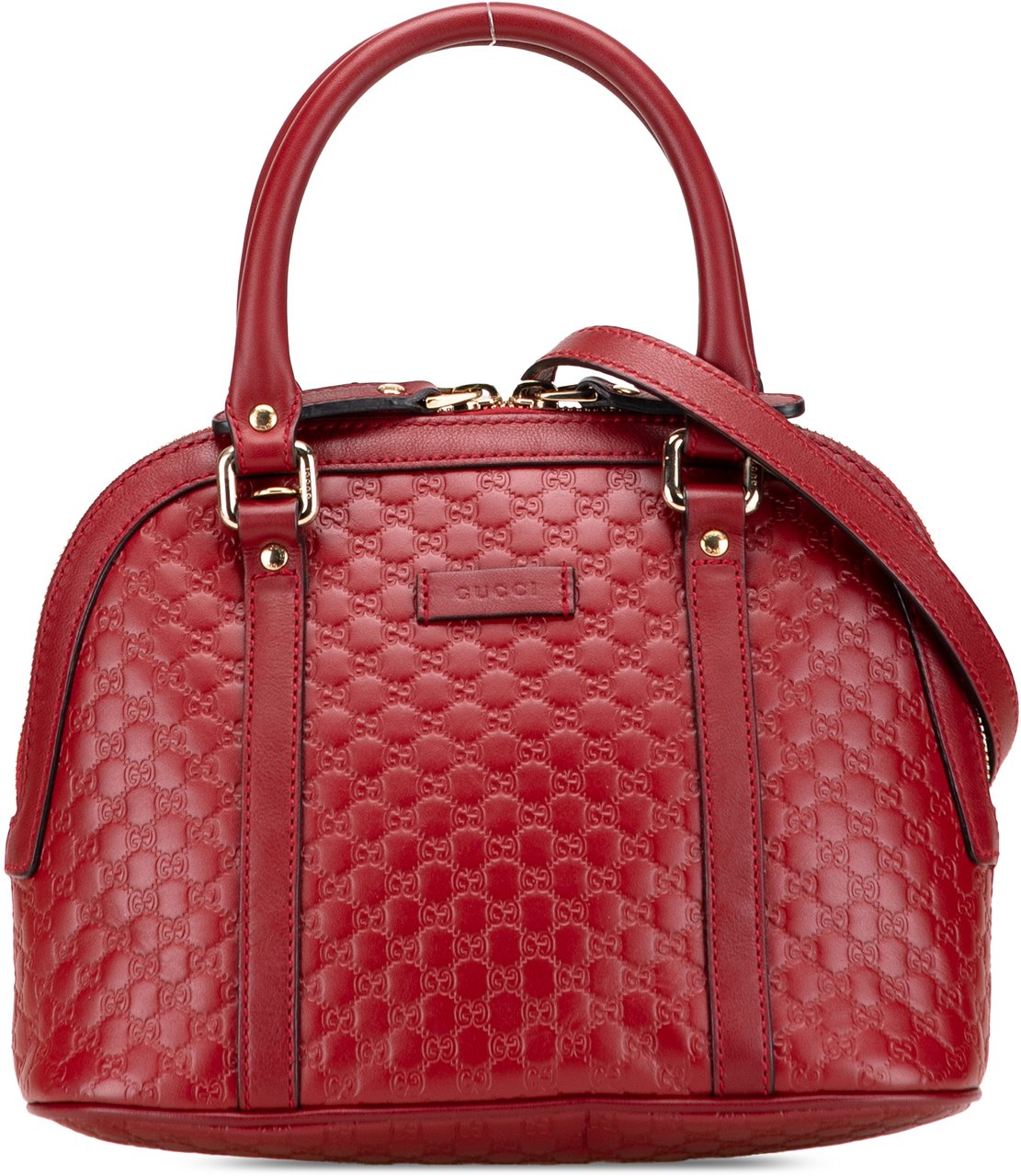 Gucci Mini Microguccissima Dome Satchel Rood