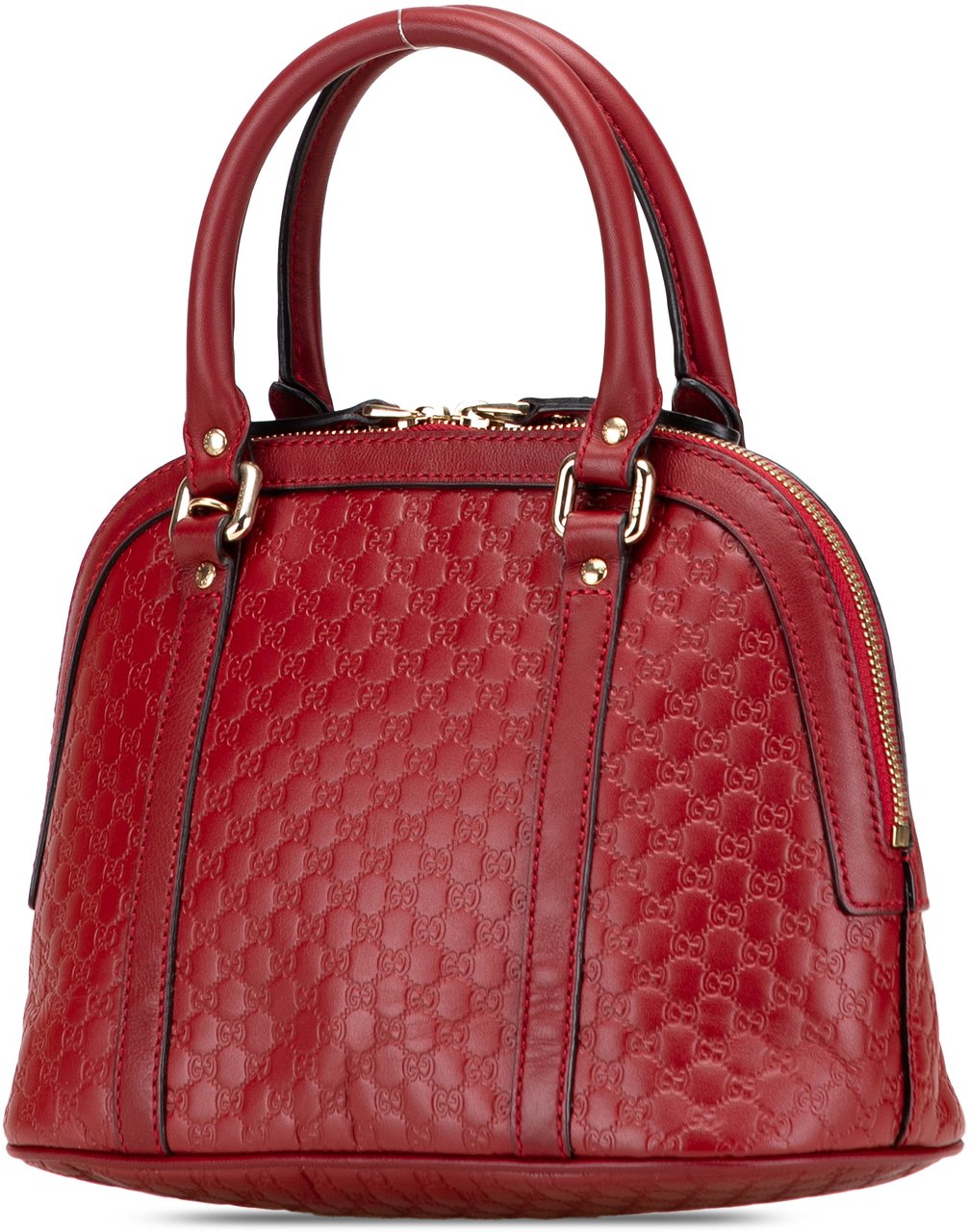 Gucci Mini Microguccissima Dome Satchel Rood