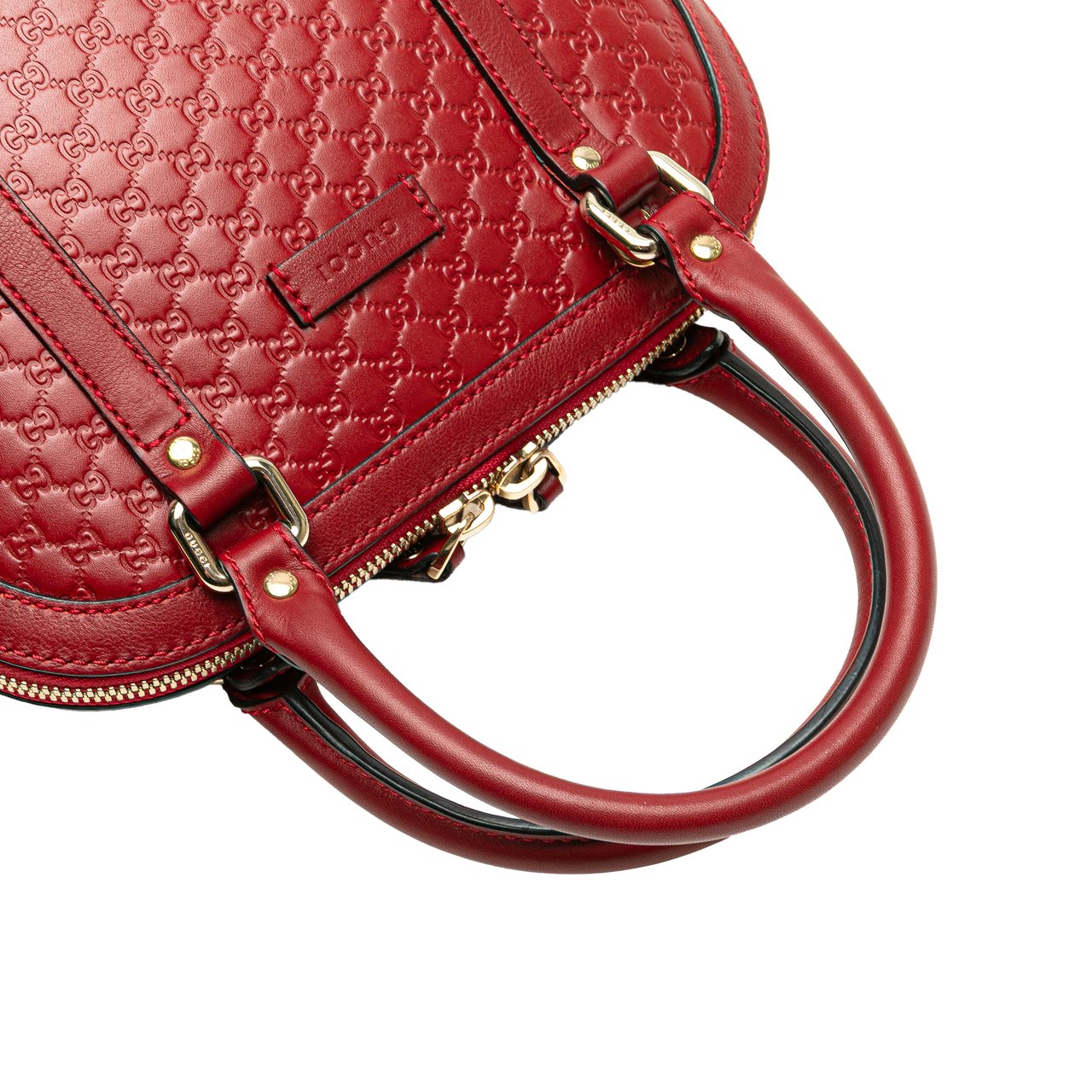 Gucci Mini Microguccissima Dome Satchel Rood