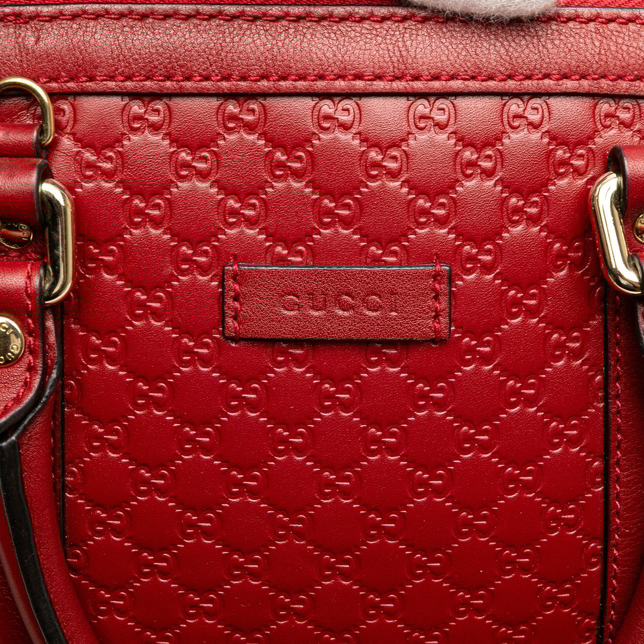 Gucci Mini Microguccissima Dome Satchel Rood