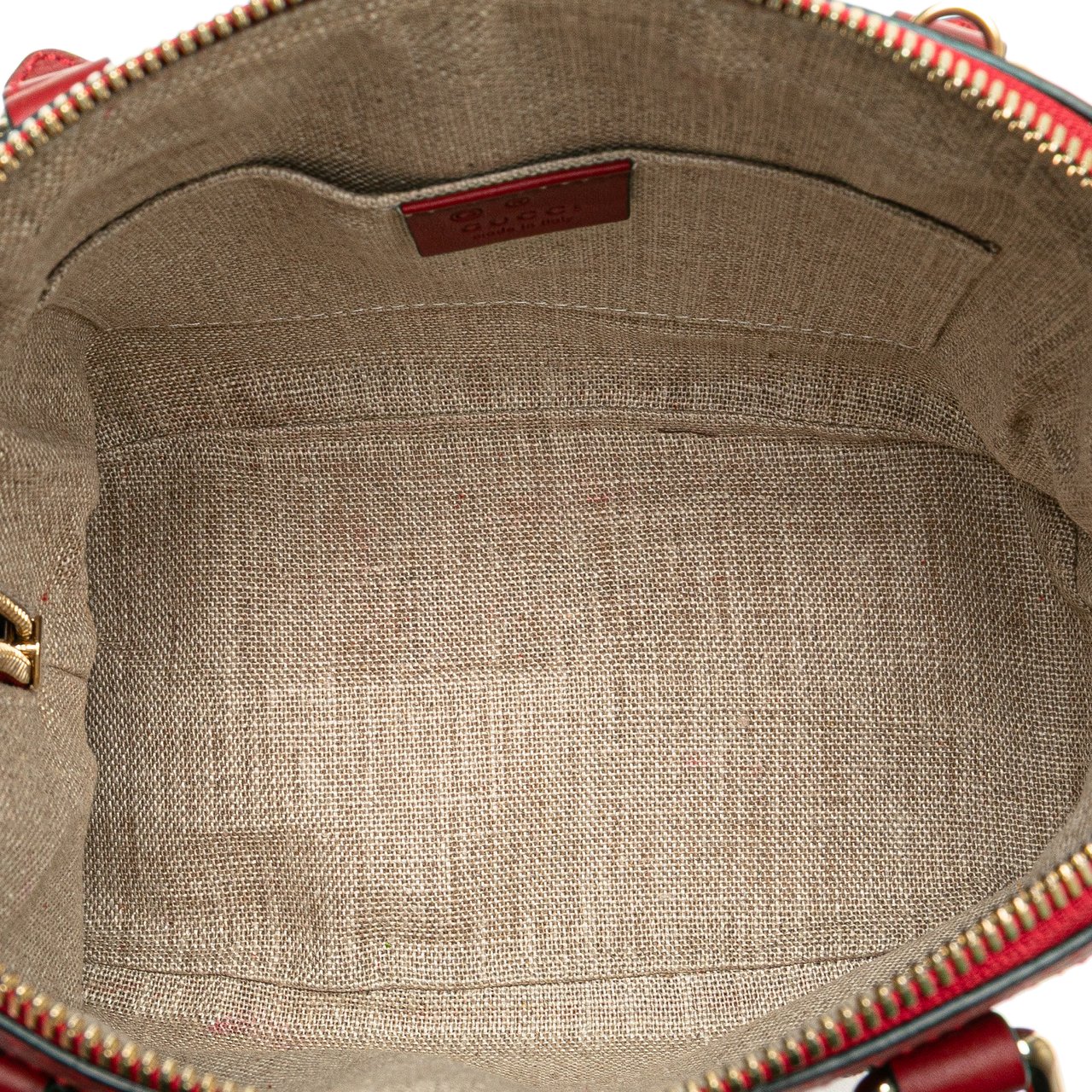 Gucci Mini Microguccissima Dome Satchel Rood