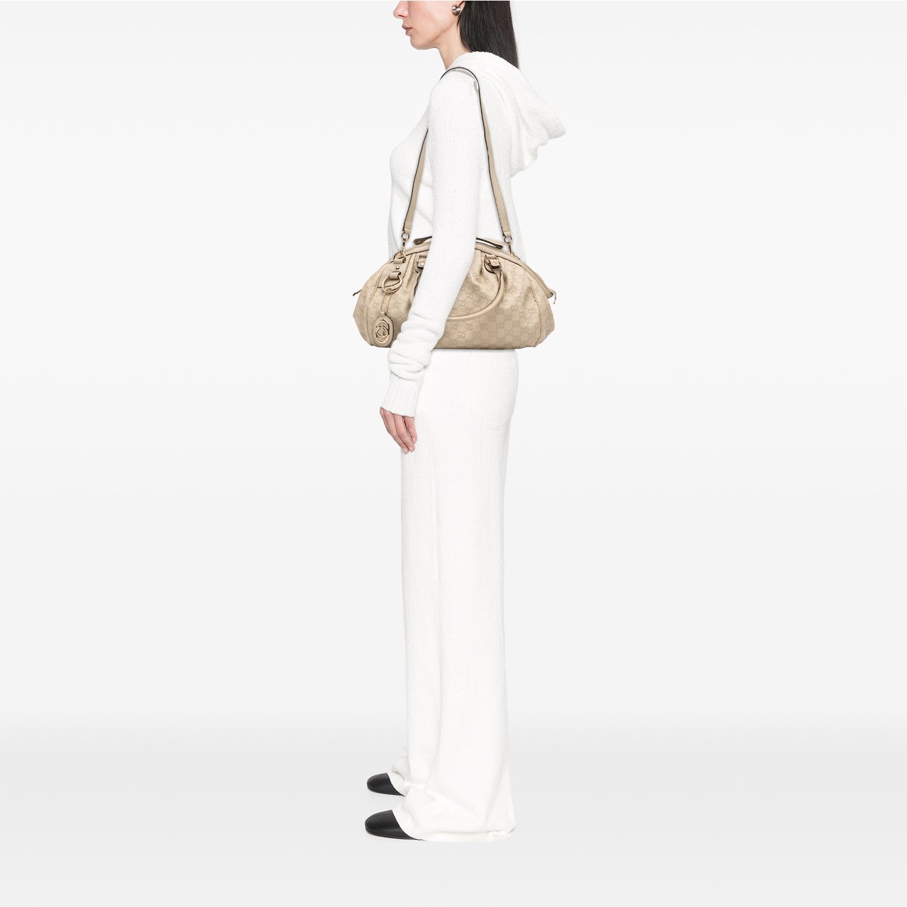 Gucci Guccissima Sukey Satchel Bruin