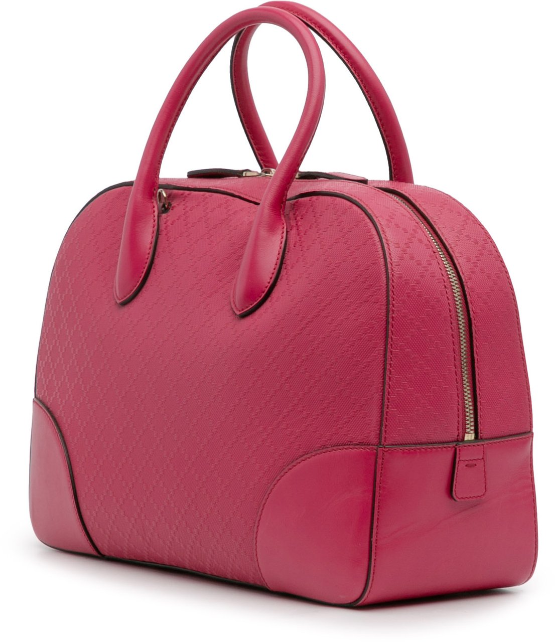 Gucci Diamante Bright Leather Satchel Roze