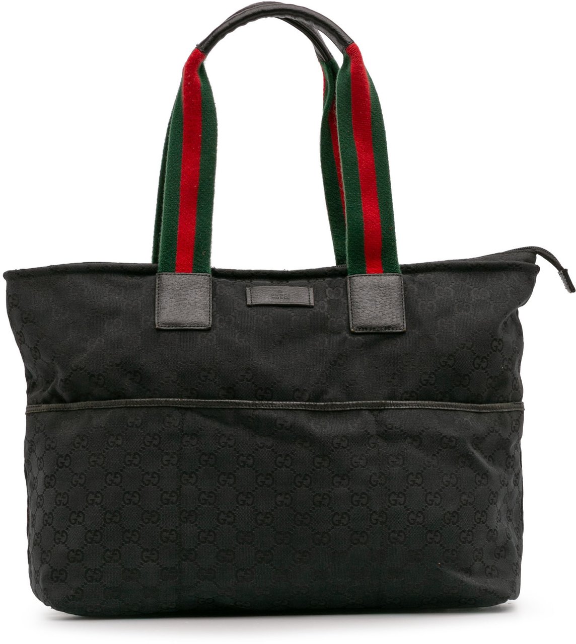 Gucci GG Canvas Web Tote Zwart