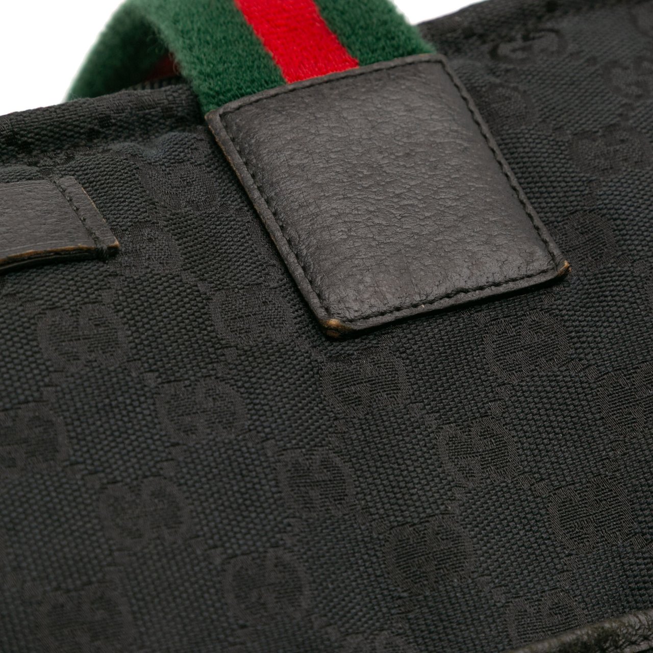 Gucci GG Canvas Web Tote Zwart