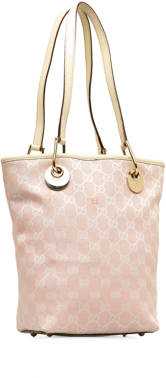 Gucci GG Canvas Eclipse Shoulder Bag Roze