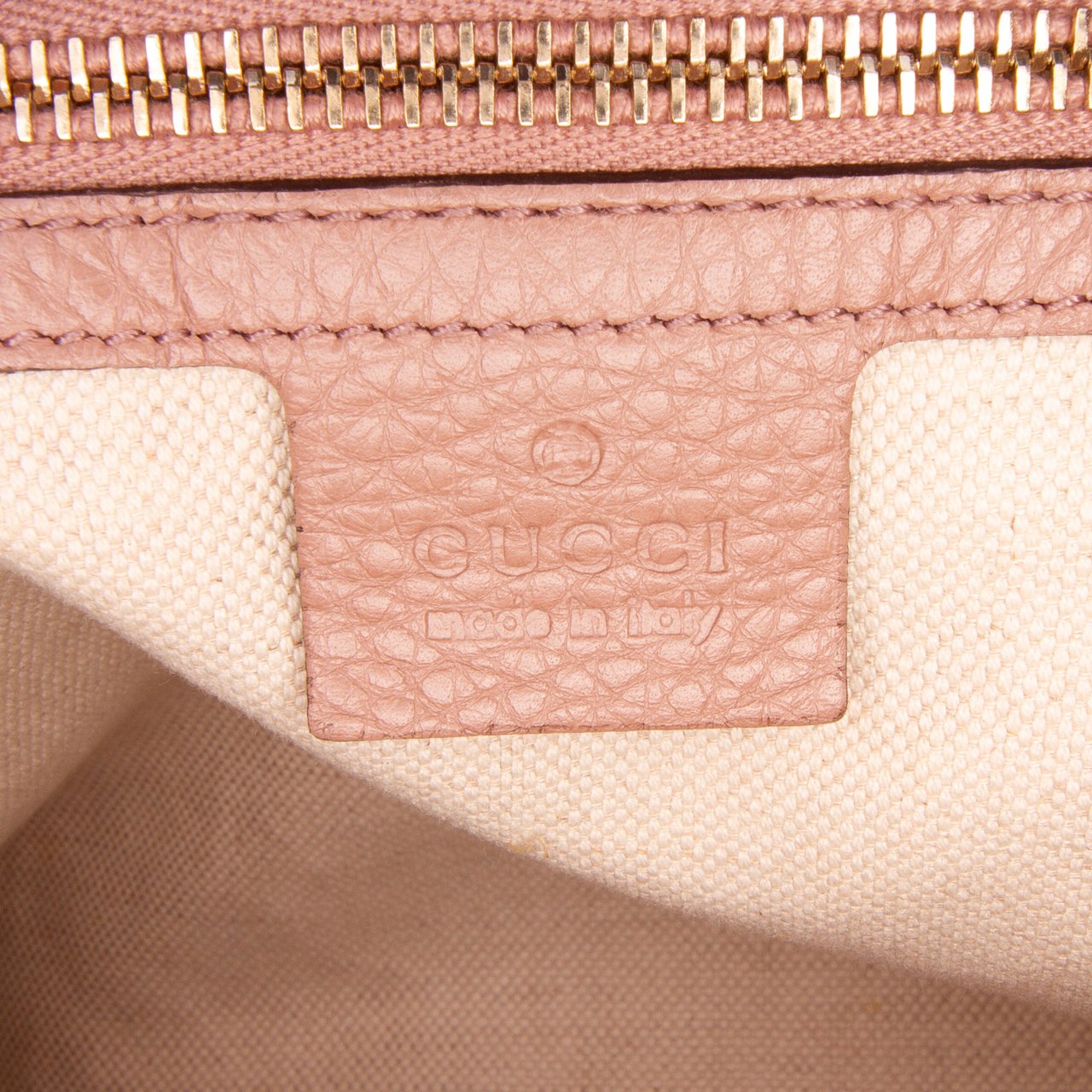 Gucci Medium Calfskin Bamboo Shopper Satchel Roze