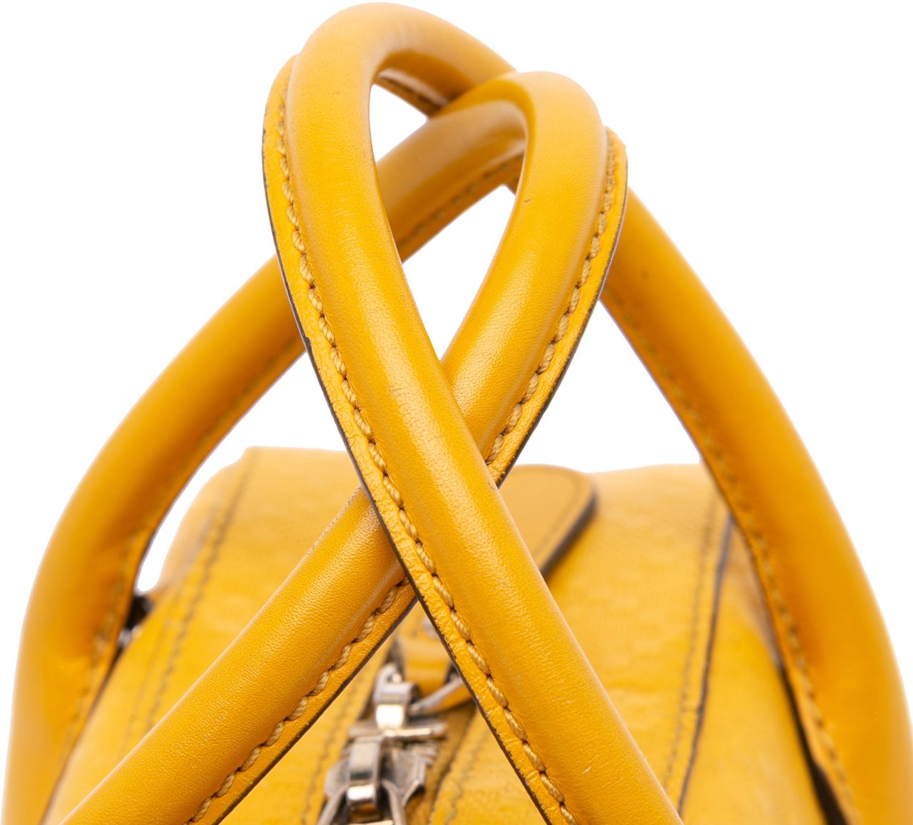 Gucci Diamante Bright Leather Satchel Geel