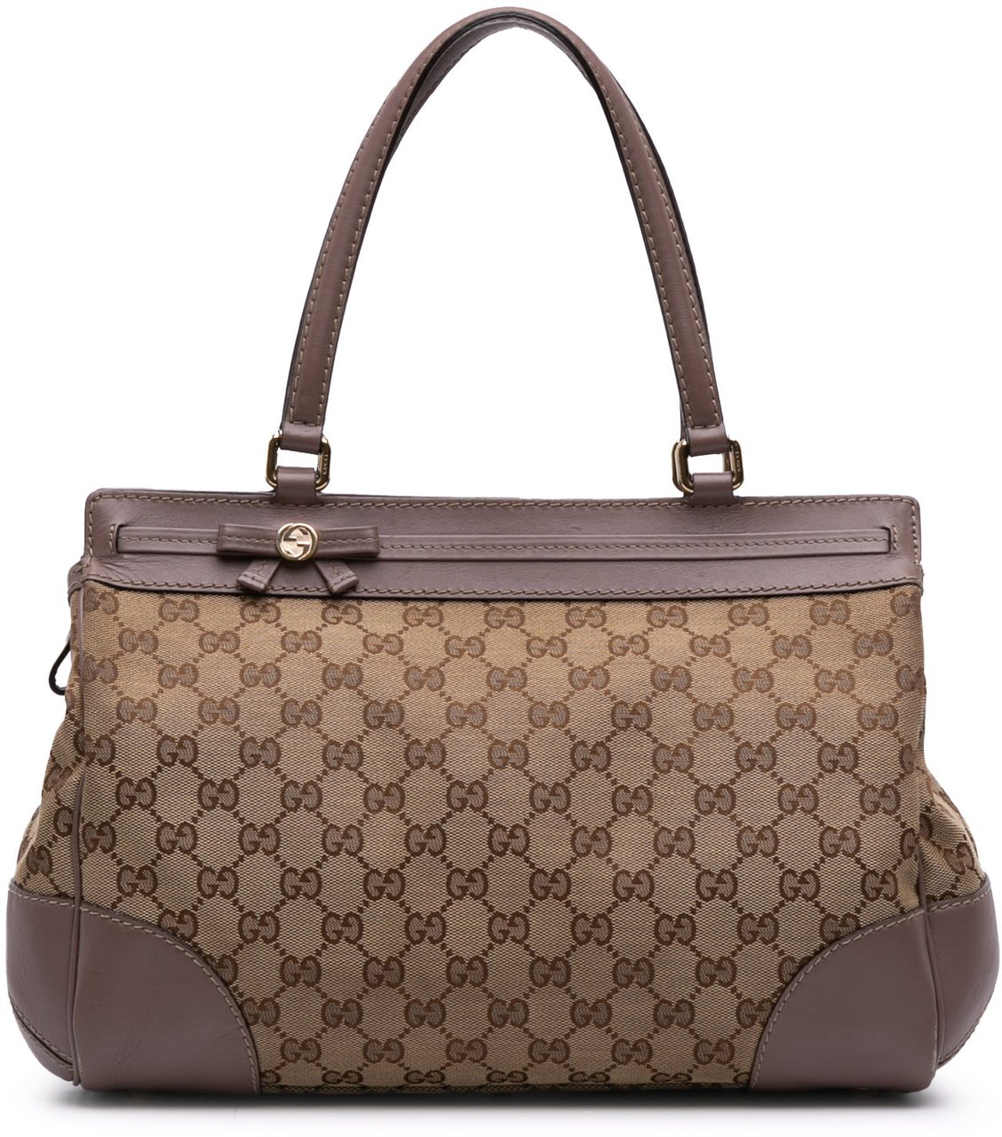 Gucci GG Canvas Mayfair Tote Bruin