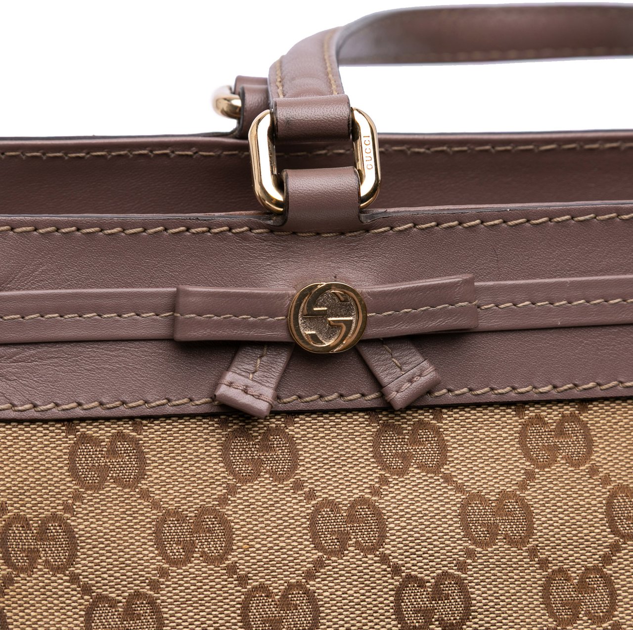 Gucci GG Canvas Mayfair Tote Bruin
