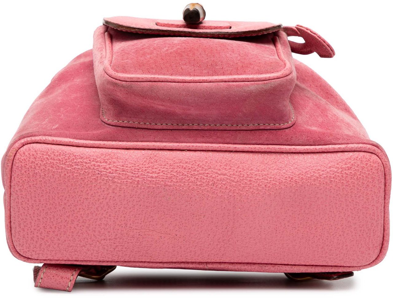Gucci Suede Bamboo Backpack Roze