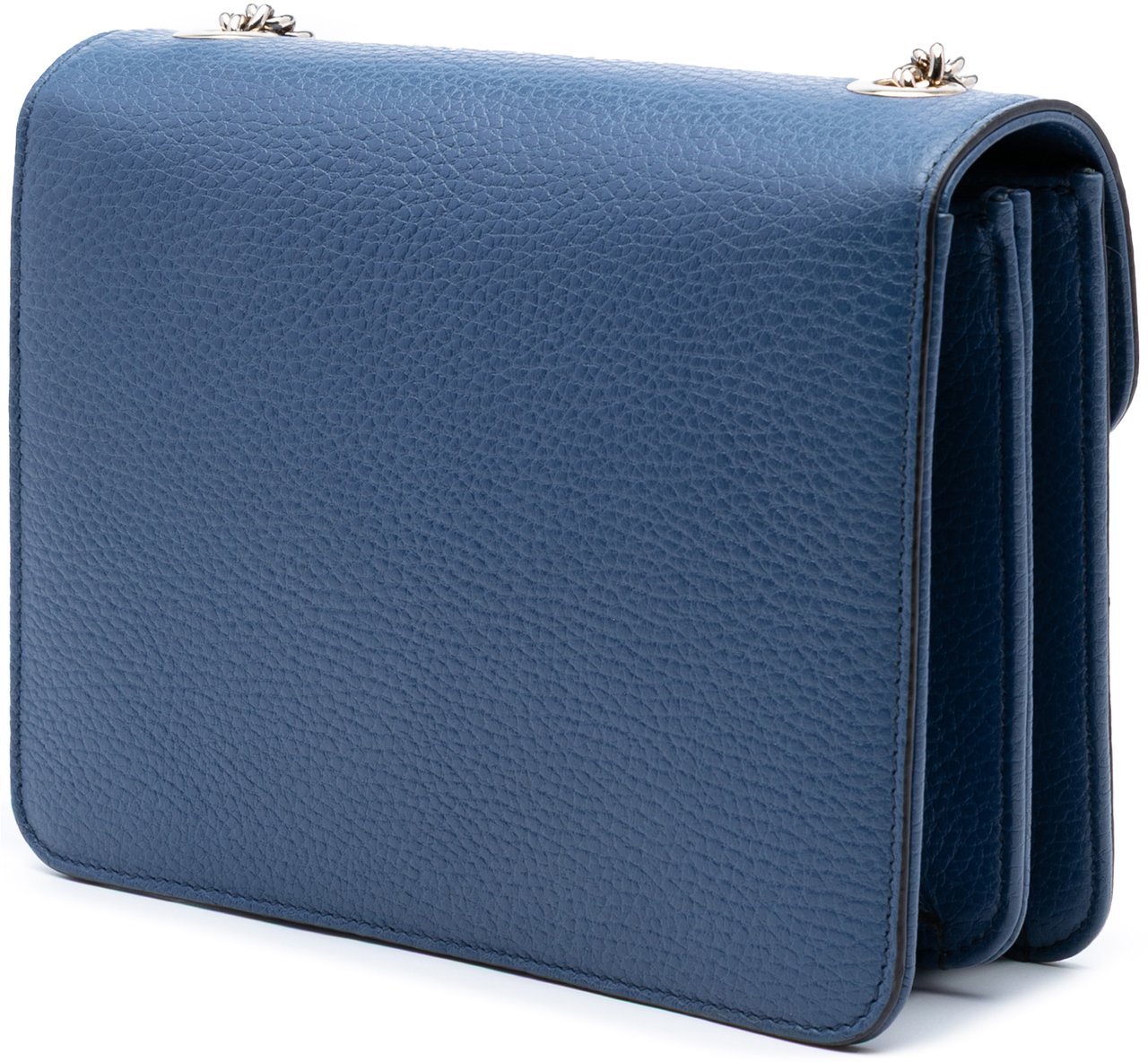 Gucci Small Dollar Calfskin Interlocking G Crossbody Blauw