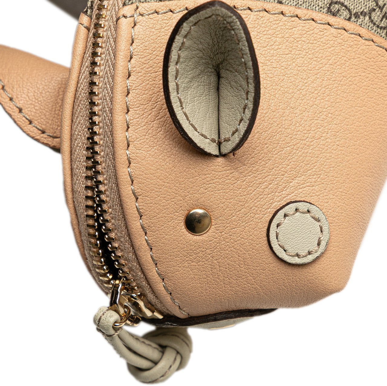 Gucci GG Supreme Pig Pouch Bruin