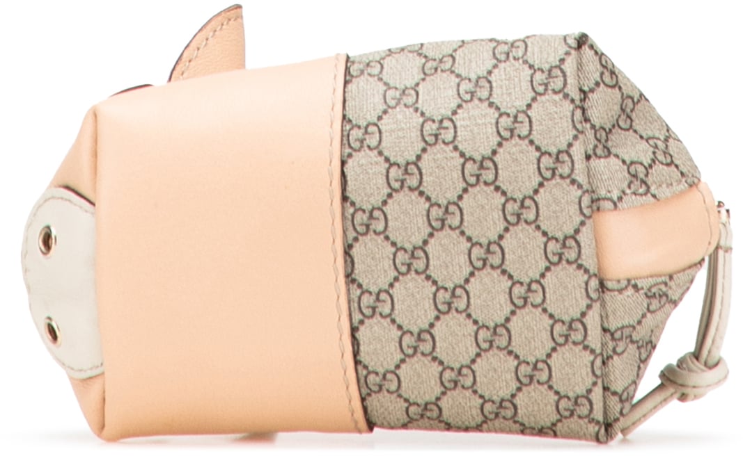 Gucci GG Supreme Pig Pouch Bruin