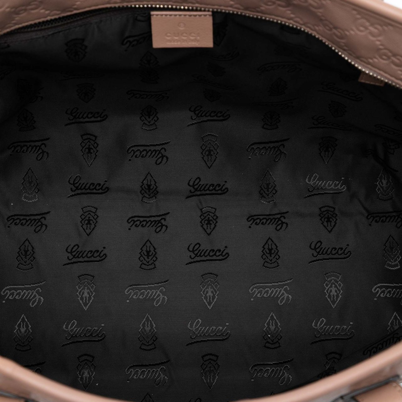 Gucci Medium Guccissima Tote Bruin