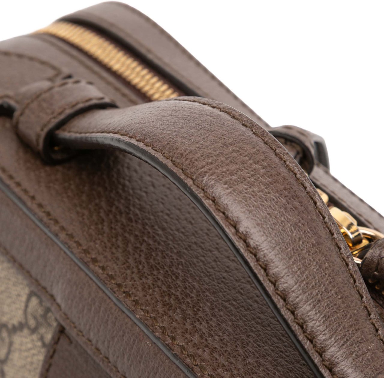Gucci Small GG Supreme Web Ophidia Satchel Bruin