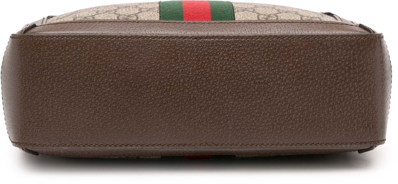 Gucci Small GG Supreme Web Ophidia Satchel Bruin