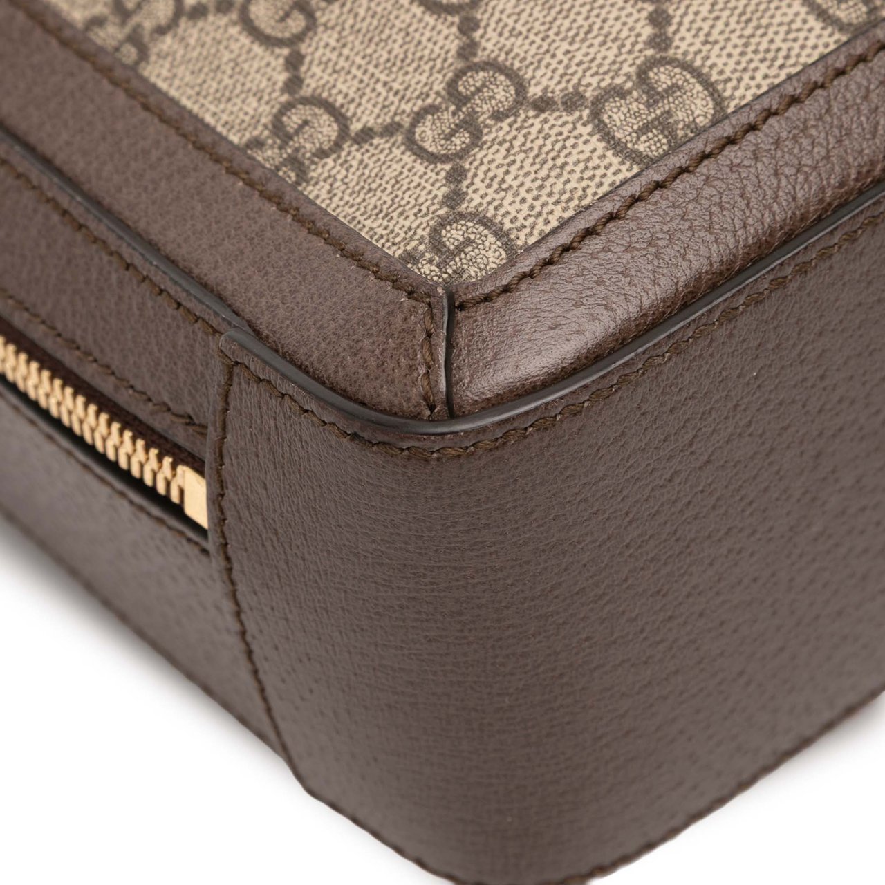 Gucci Small GG Supreme Web Ophidia Satchel Bruin