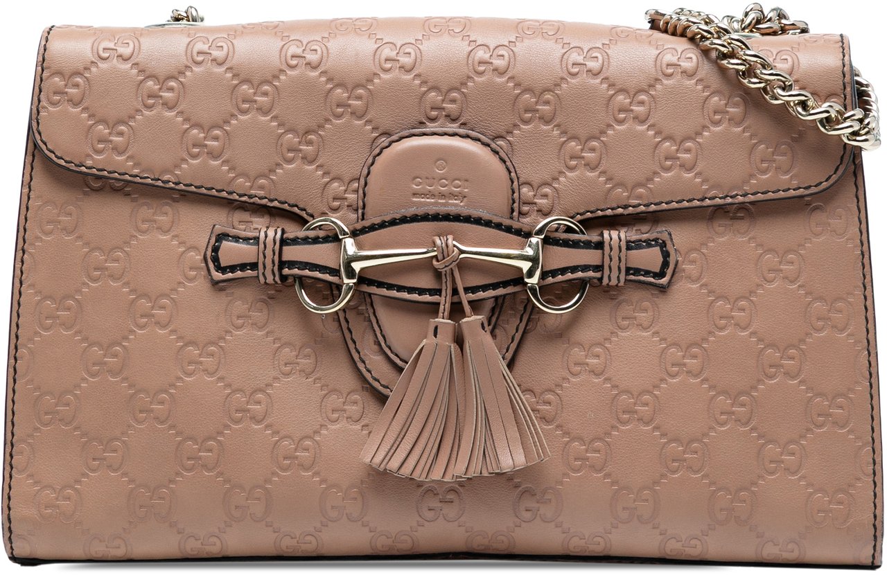 Gucci Medium Guccissima Emily Shoulder Bag Bruin