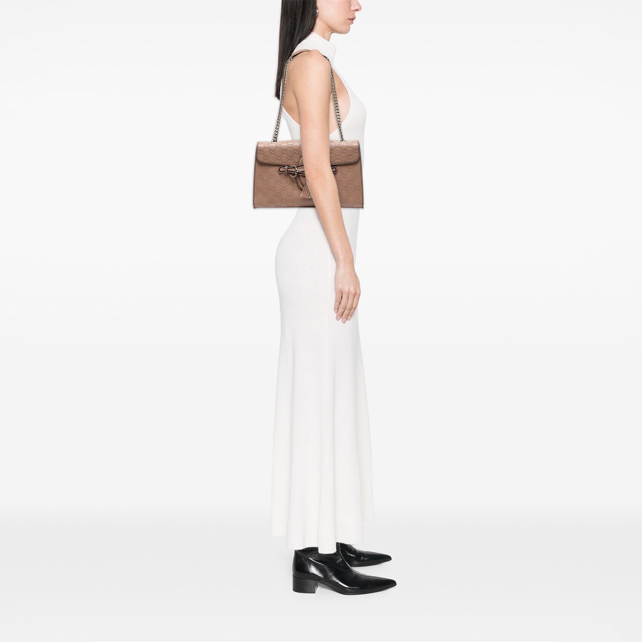 Gucci Medium Guccissima Emily Shoulder Bag Bruin