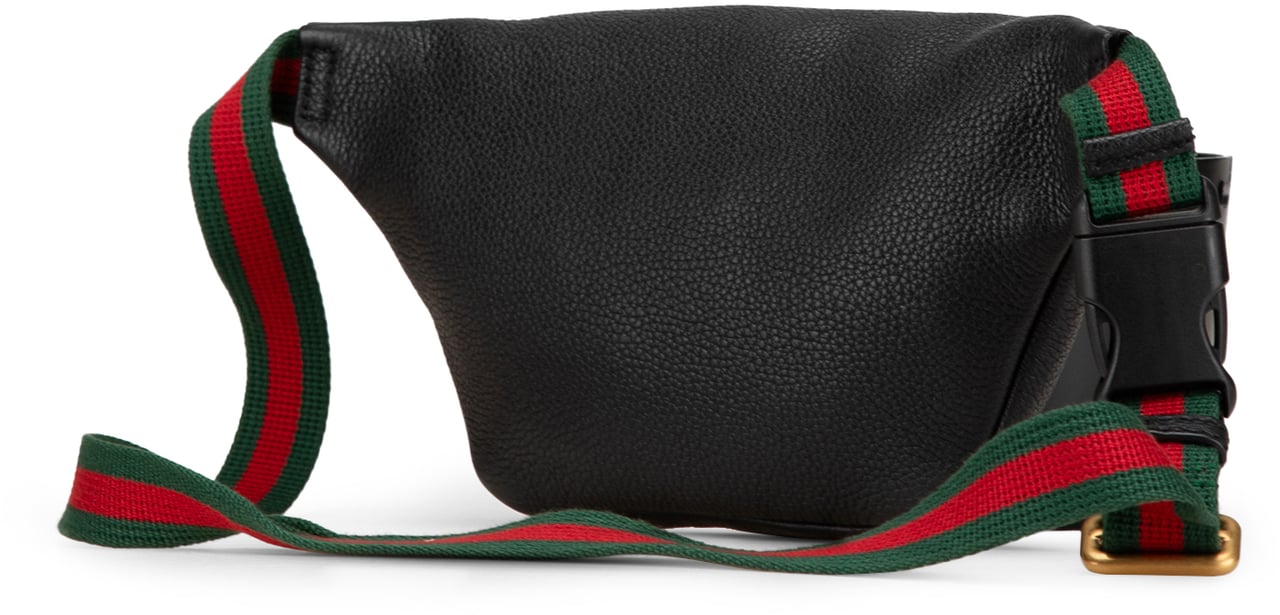 Gucci Leather Logo Belt Bag Zwart