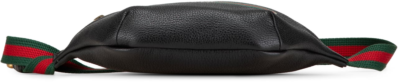 Gucci Leather Logo Belt Bag Zwart