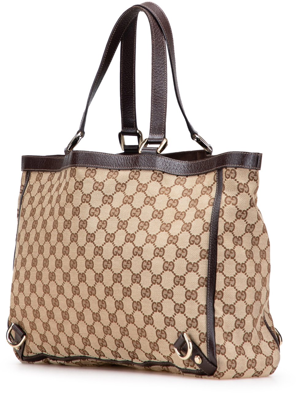 Gucci GG Canvas Abbey D Ring Tote Bruin