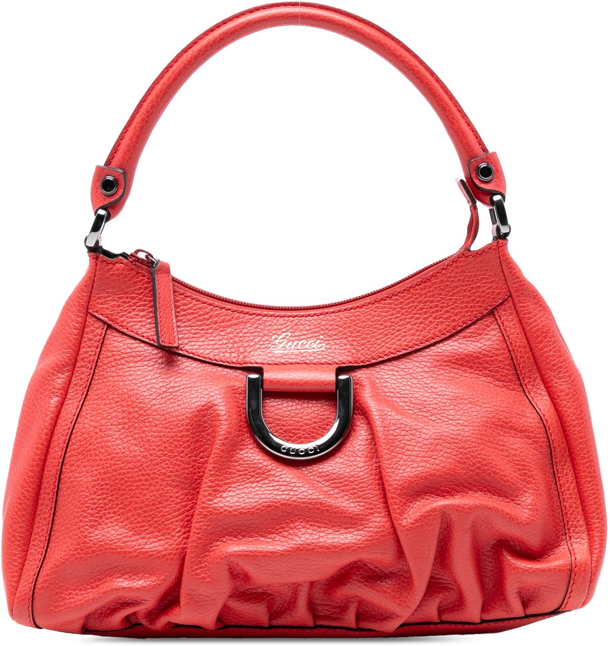 Gucci Leather Abbey D Ring Shoulder Bag Rood