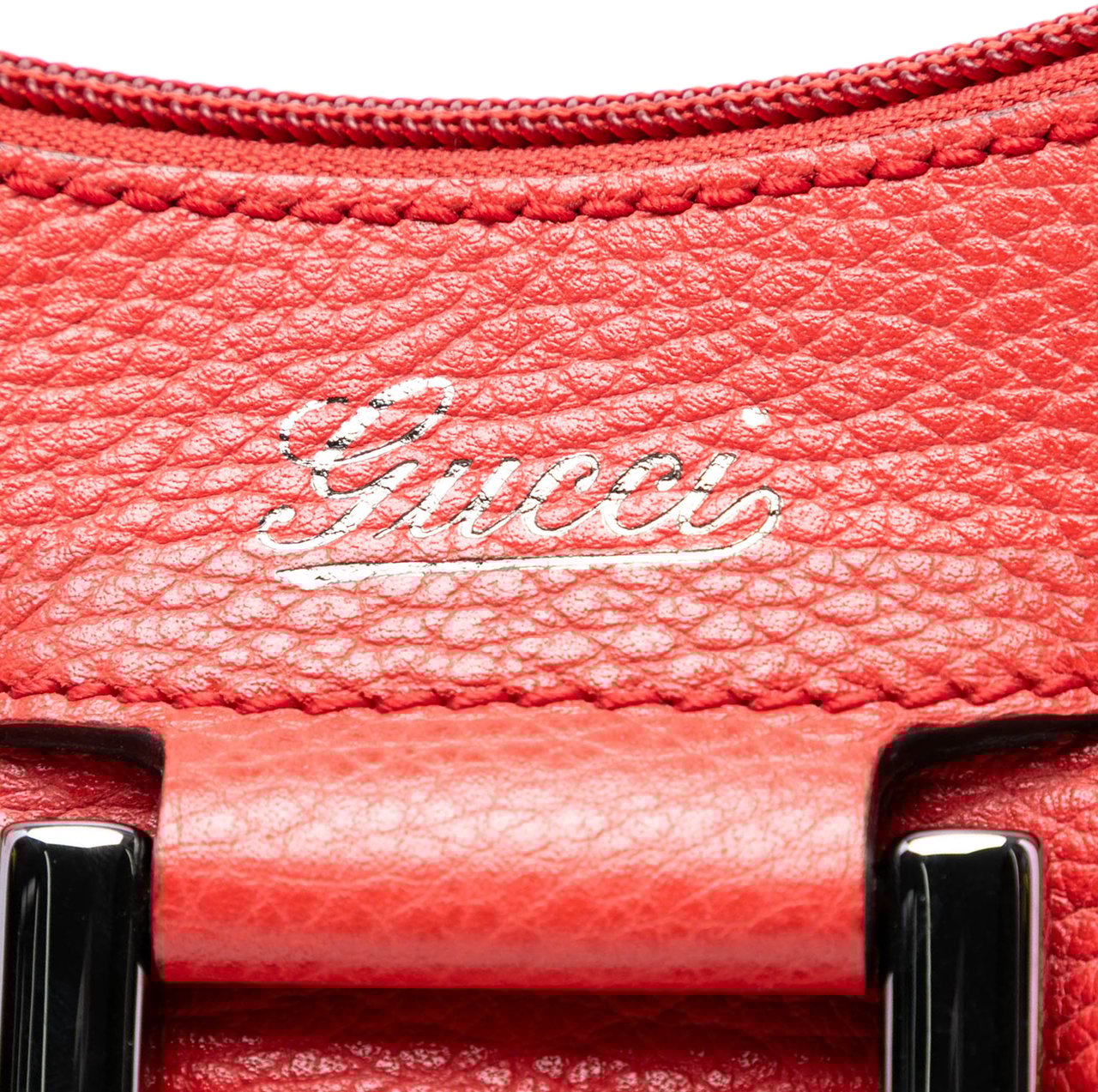 Gucci Leather Abbey D Ring Shoulder Bag Rood