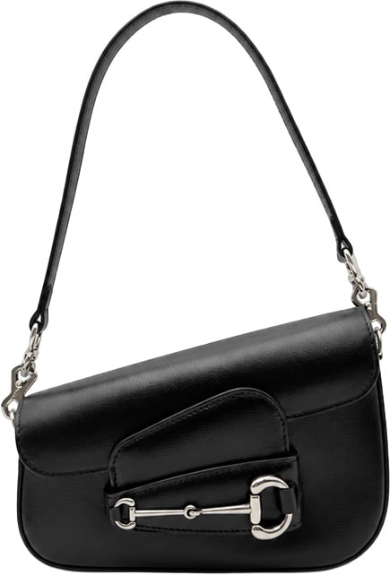 Gucci Horsebit Asymmetric Mini - Black Zwart