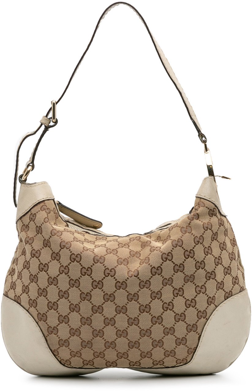 Gucci GG Canvas Charlotte Hobo Bruin