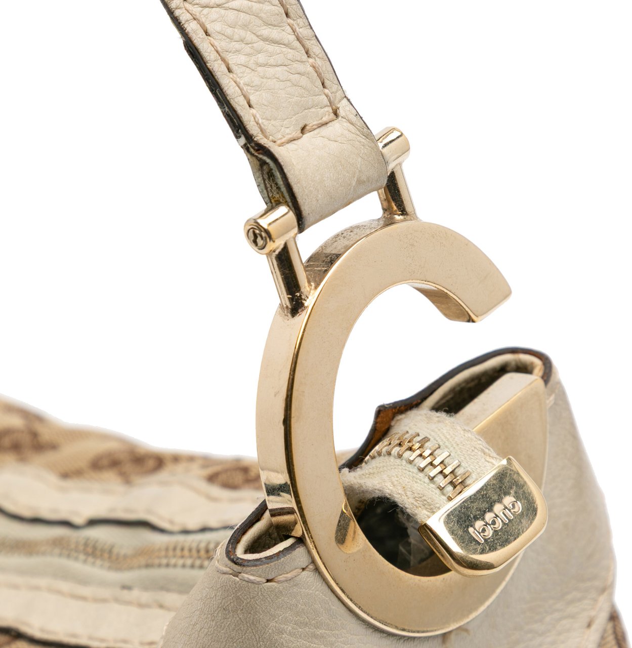 Gucci GG Canvas Charlotte Hobo Bruin