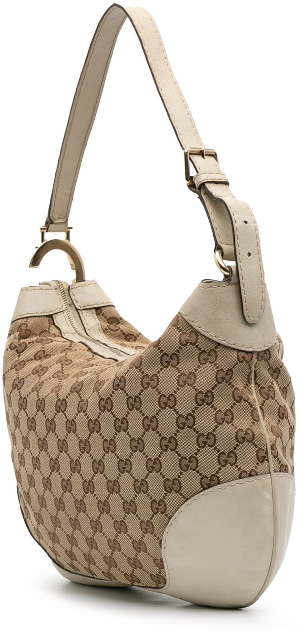 Gucci GG Canvas Charlotte Hobo Bruin