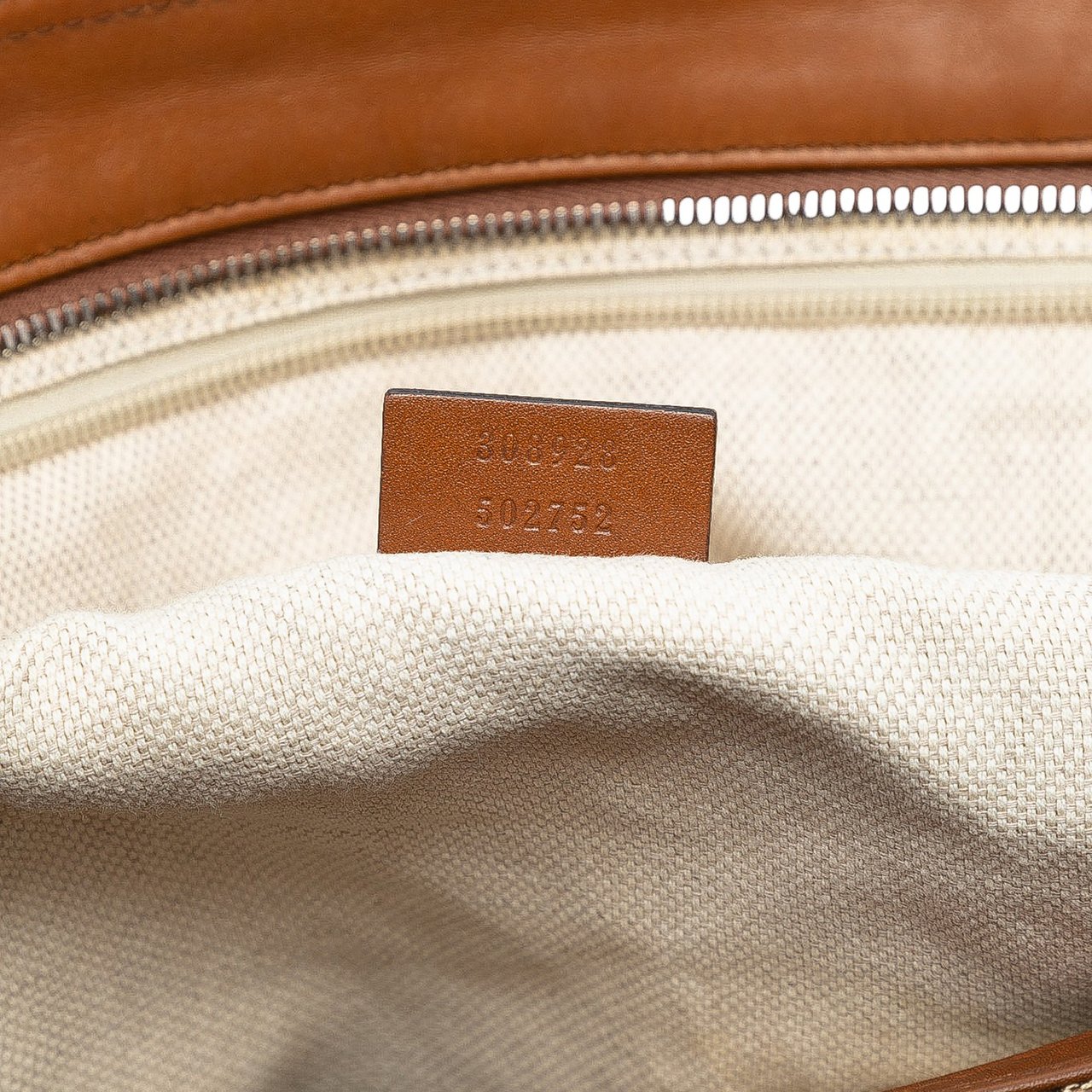 Gucci GG Canvas Web Tote Bruin