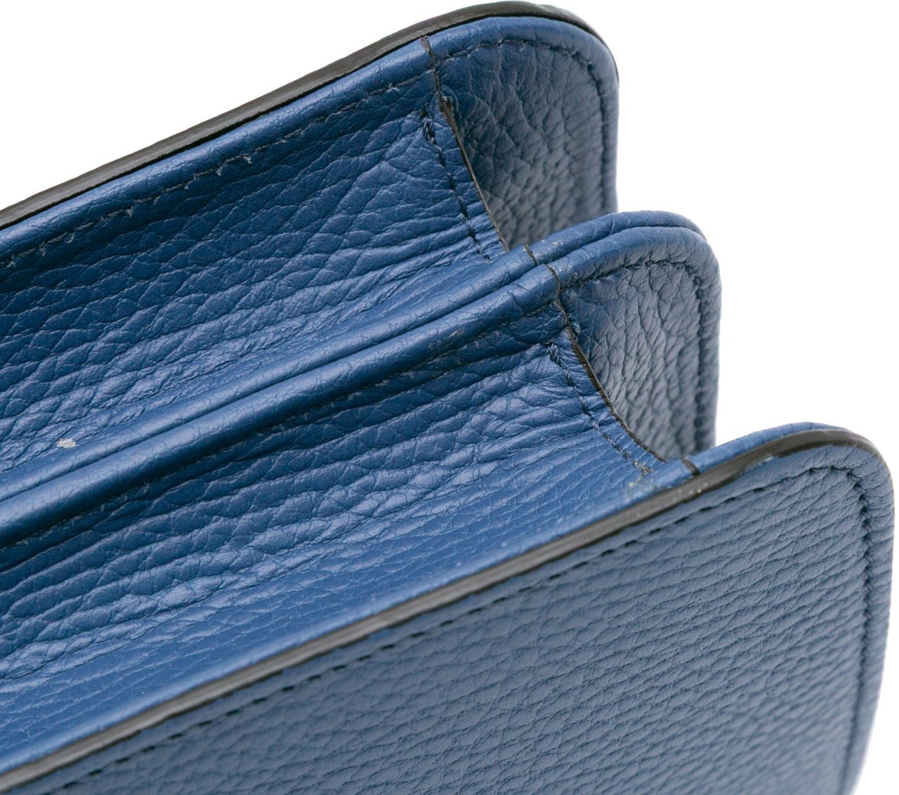 Gucci Medium Dollar Calfskin Interlocking G Crossbody Blauw