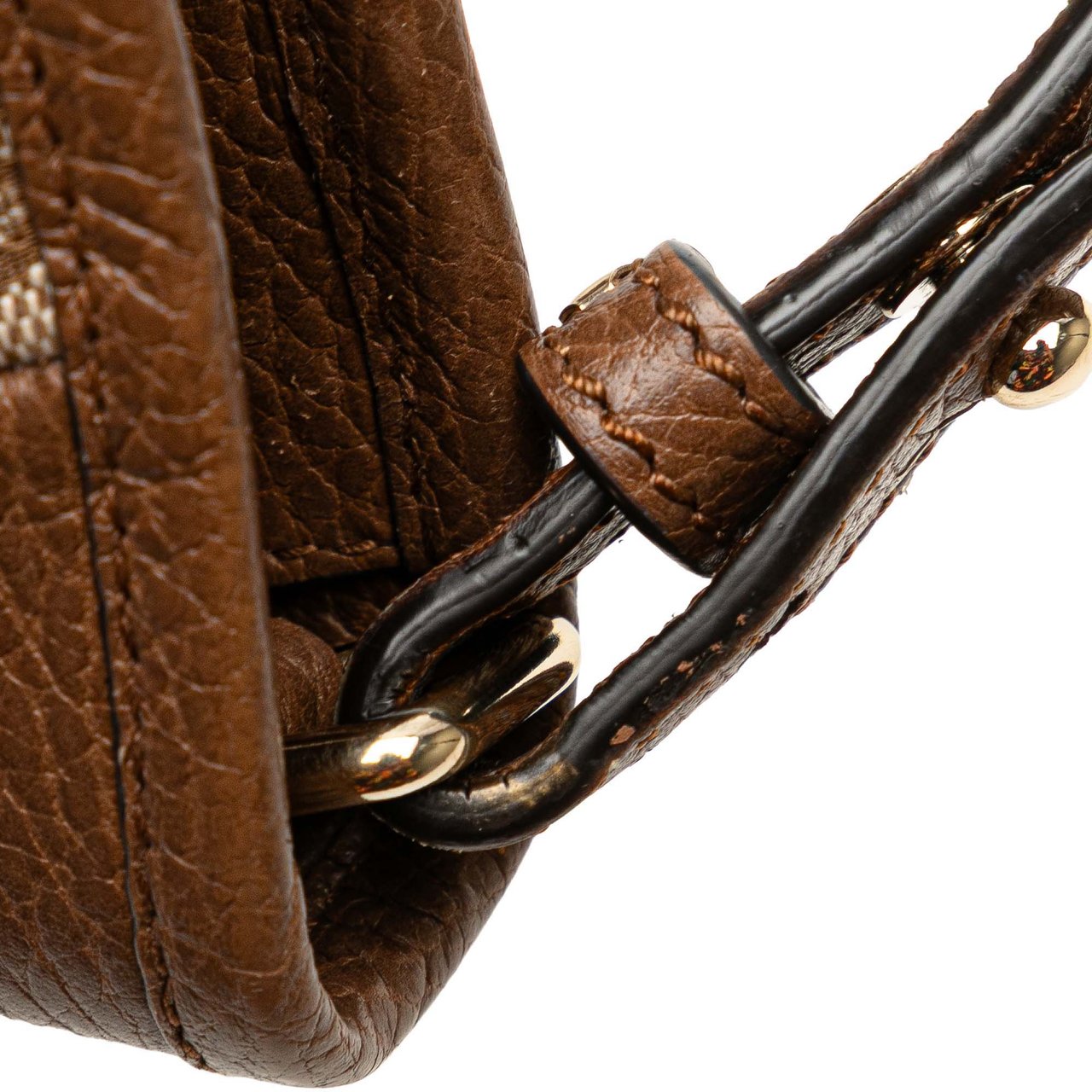 Gucci Small GG Canvas Bree Satchel Bruin