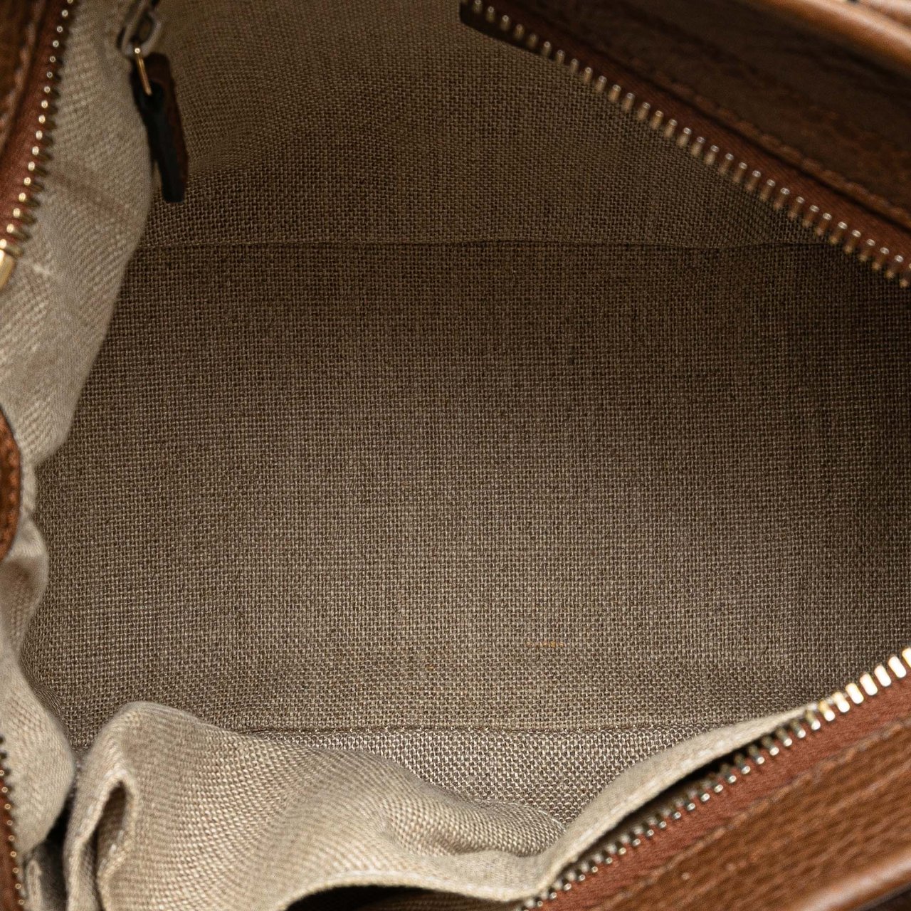 Gucci Small GG Canvas Bree Satchel Bruin