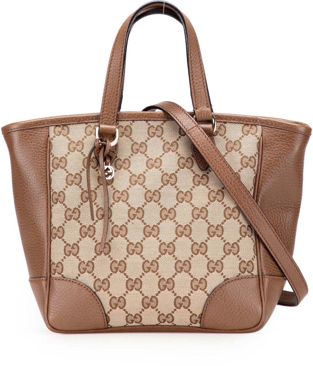 Gucci Small GG Canvas Bree Satchel Bruin