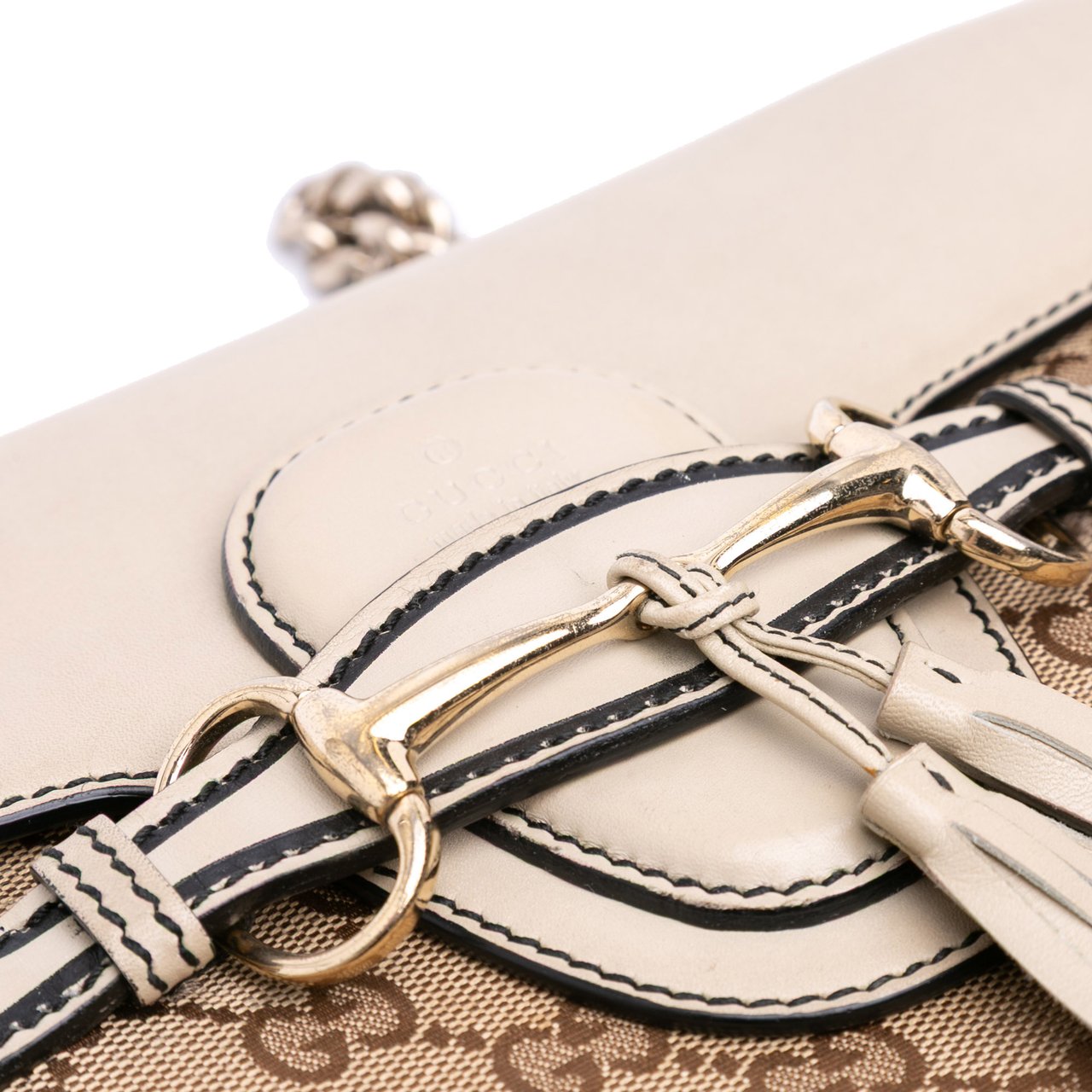 Gucci Medium GG Canvas Emily Shoulder Bag Bruin