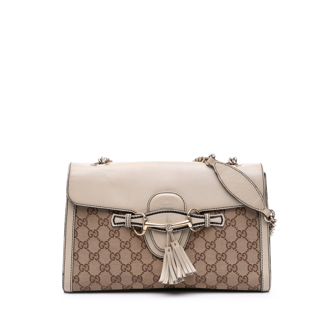 Gucci Medium GG Canvas Emily Shoulder Bag Bruin