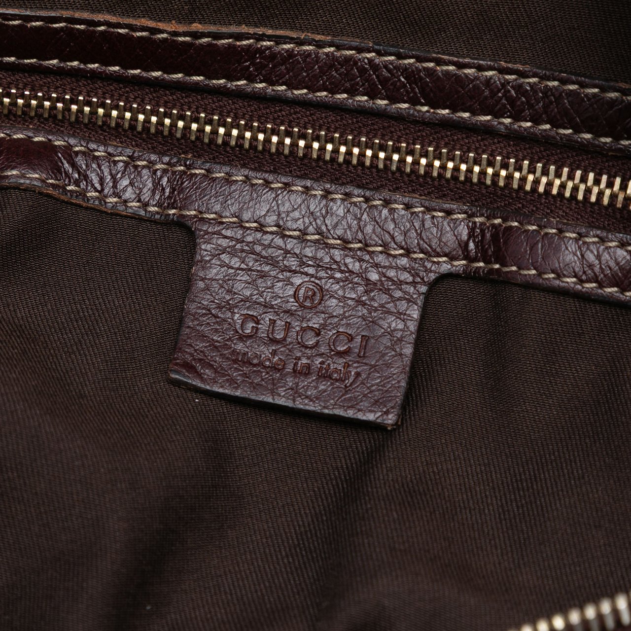 Gucci GG Canvas Horsebit Nail Boston Bag Bruin