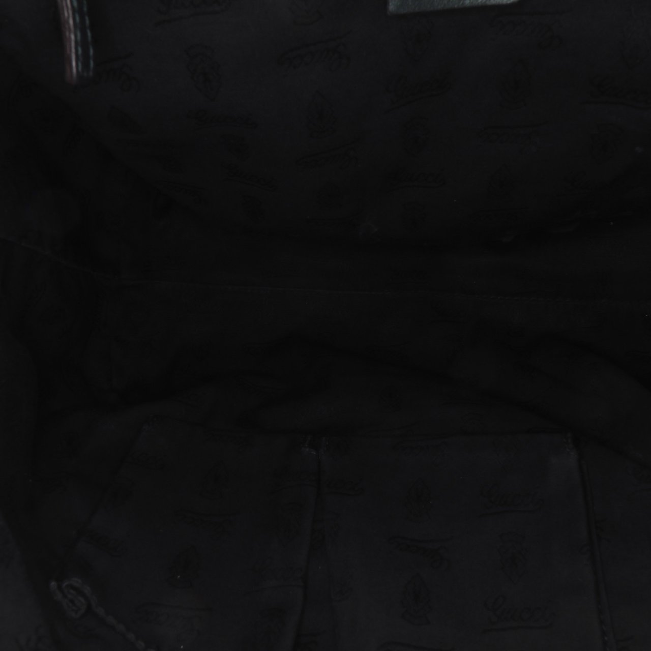 Gucci Medium Leather Galaxy Chain Hobo Groen