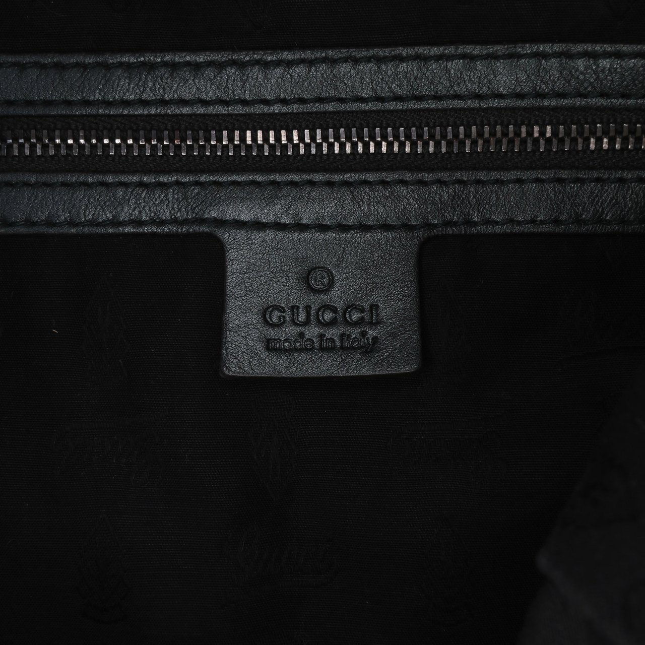 Gucci Medium Leather Galaxy Chain Hobo Groen