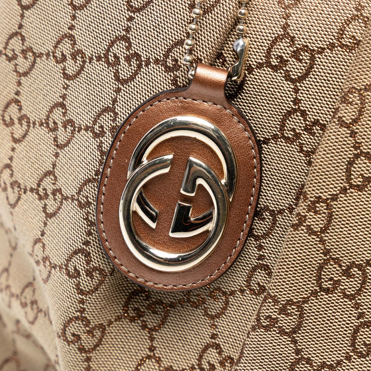 Gucci Large GG Canvas Sukey Tote Bruin