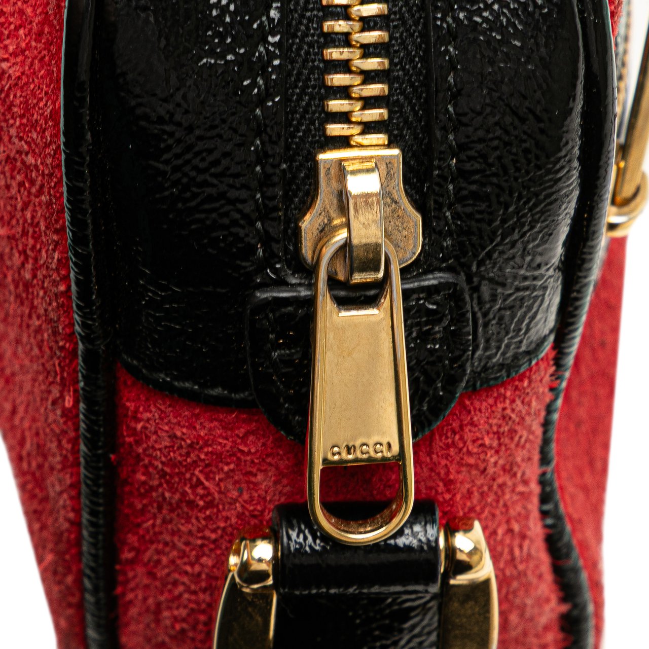 Gucci Mini Suede Ophidia Crossbody Rood