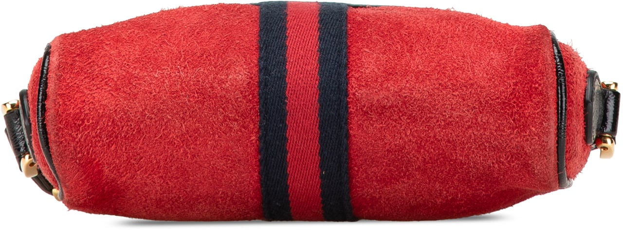 Gucci Mini Suede Ophidia Crossbody Rood