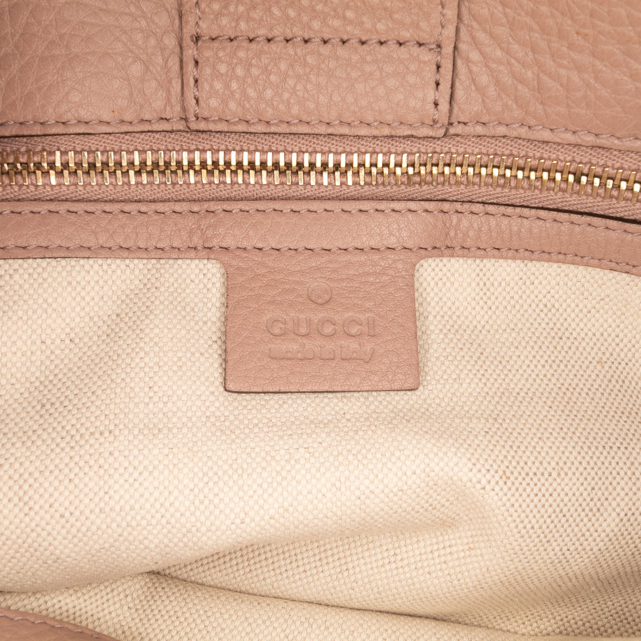 Gucci Medium Calfskin Bamboo Shopper Satchel Bruin