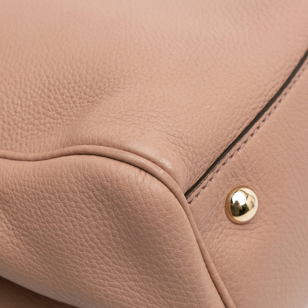 Gucci Medium Calfskin Bamboo Shopper Satchel Bruin